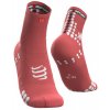pro racing socks v3 0 run high coral t1