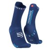 pro racing socks v4 0 run high sodalite fluo blue t1