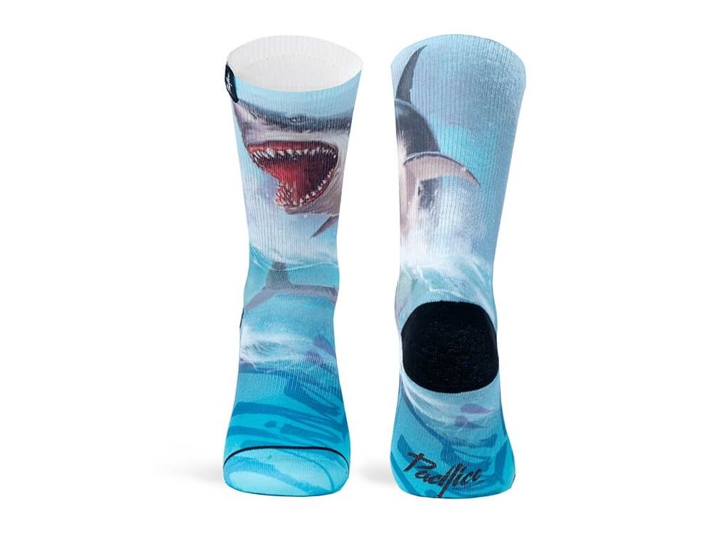 pacificandco calcetines socks shark animal fashion doble