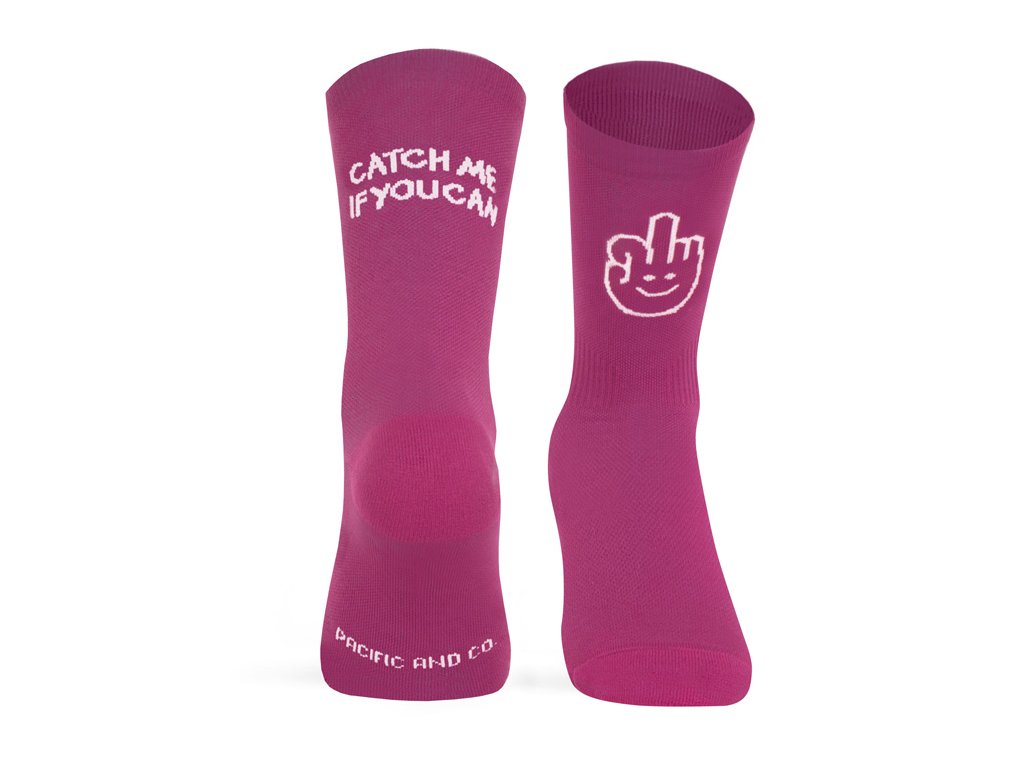 pacificandco calcetines socks running deporte tecnicos CATCH ME BERRY doble