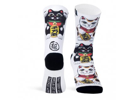 pacificandco calcetines socks women man maneki NEKO cara