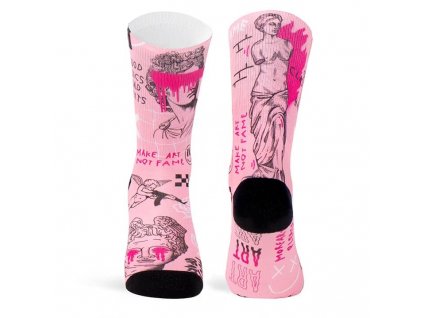 pacificandco calcetines socks art greek statue graffiti artwork fashion doble