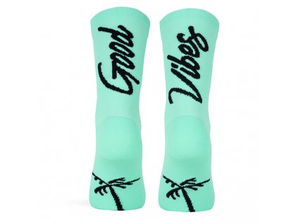 pacificandco calcetines socks deporte running cycling GOODVIBES TURQUOISE doble