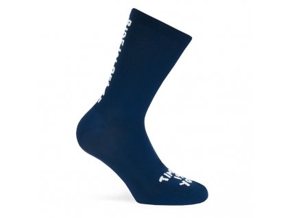 pacificandco calcetines socks women man performance running cycling RIDE IN PEACE NAVY perfil