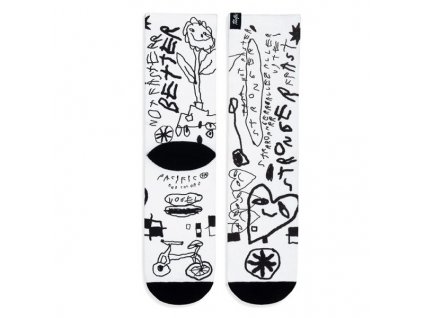 pacificandco calcetines socks art design fashion tattoo socks design ALICIA VOGEL white plano 600x600