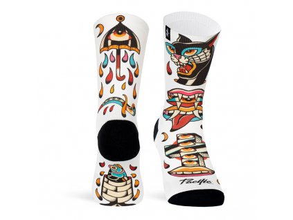 pacificandco calcetines socks art design fashion gift box socks design jesus del castillo FLASHY doble