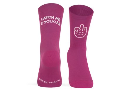 pacificandco calcetines socks running deporte tecnicos CATCH ME BERRY doble