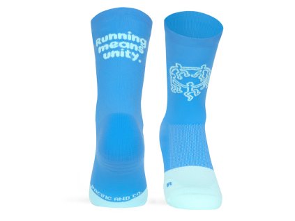 pacificandco calcetines socks running deporte tecnicos UNITY BLUE doble