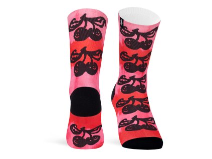 pacificandco calcetines socks art design fashion originales regalo CHERRY doble