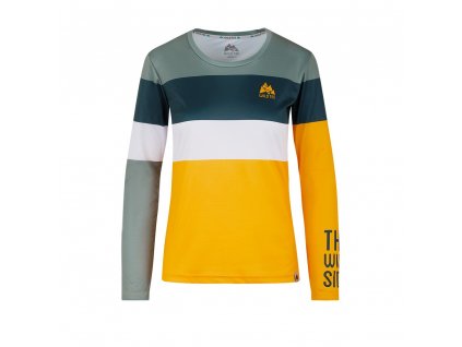 colorblock yellow women longsleeve