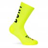 pacificandco calcetines socks women man performance running cycling DONT QUIT NEON perfil