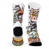 pacificandco calcetines socks art tattoo woman fashion burguer BACOA CATS doble