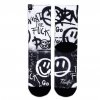 pacificandco calcetines socks women man ACID BW plano