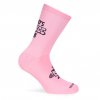 pacificandco calcetines socks women man performance running cycling ALWAYS COFFEE pink perfil