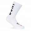 pacificandco calcetines socks women man performance running cycling DONT QUIT WHITE perfil