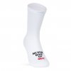 pacificandco calcetines socks women man performance running cycling DONT QUIT WHITE cara