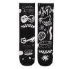 pacificandco calcetines socks art design fashion tattoo socks design ALICIA VOGEL black plano 600x600