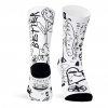 pacificandco calcetines socks art design fashion tattoo socks design ALICIA VOGEL white doble