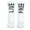 pacificandco calcetines socks running deporte tecnicos LIVE FREE back