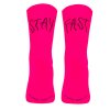 pacificandco calcetines socks running deporte tecnicos STAY FAST PINK NEON back