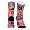 pacificandco calcetines socks art design fashion originales regalo HIKER PINK doble