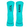 Calcetines Running LOCAL RUNNER aqua Antiampollas tecnicos y Transpirables Pacific and Co. atras