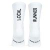 Calcetines Running LOCAL RUNNER blanco Antiampollas tecnicos y Transpirables Pacific and Co. atras