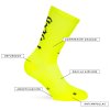 calcetines pacificandco pacer yellow neon running socks especificaciones tecnicas