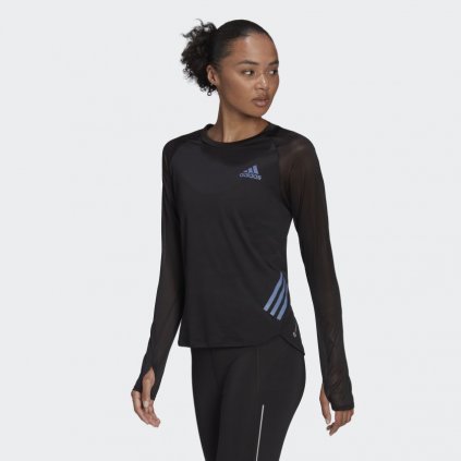 Tricko Parley Adizero Long Sleeve Running cerna H57746 21 model