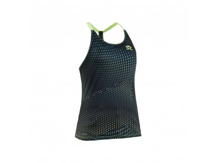 breeze tank women deep teal aop sharp green