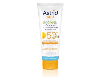 Astrid sun rodinné mléko na opalování OF 50+ 250 ml