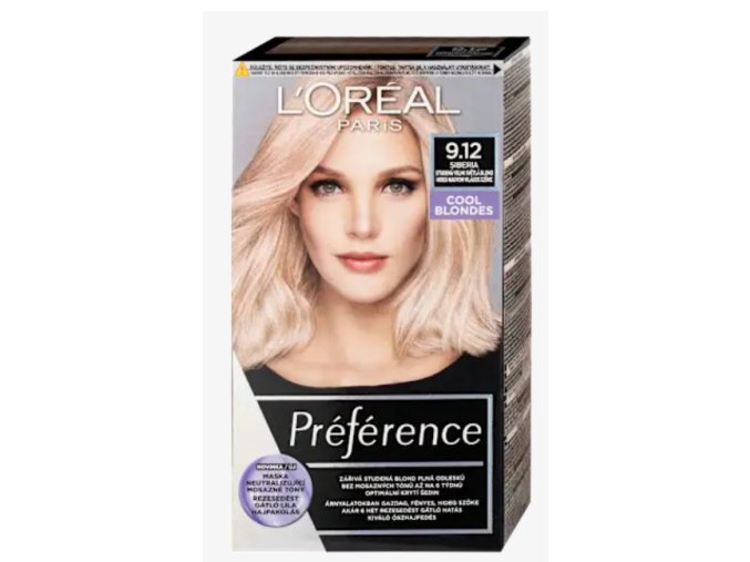Preference 9,12 studená velmi světlá blond