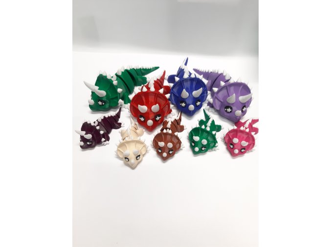 Triceratops dekorace 3D tisk PLA/PetG