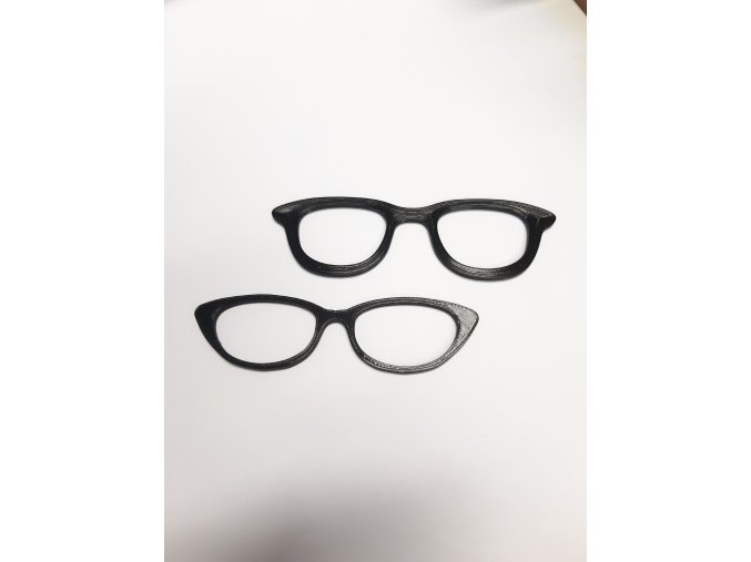 brýle malé dekorace 3D tisk PetG