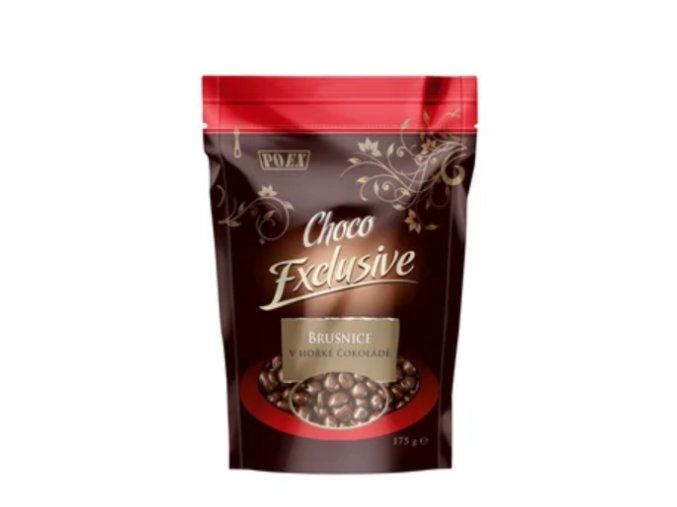 Brusnice v hořké čokoládě