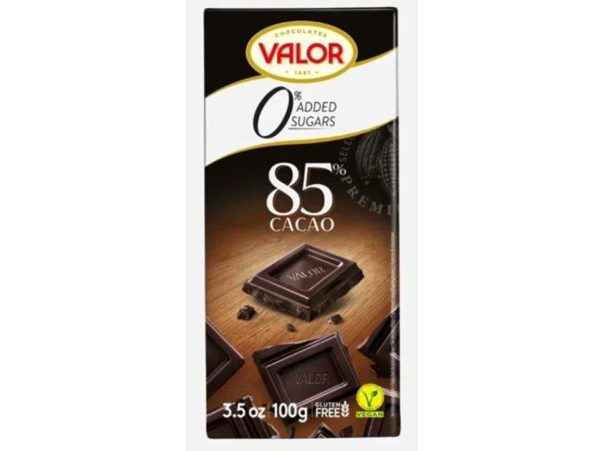 Valor čokoláda 85% bez cukru