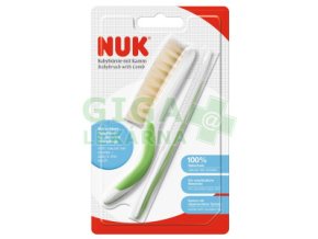 NUK dětský kartáček a hřebínek na vlasy zelený