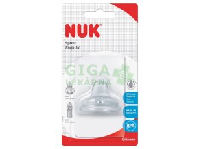 NUK First Choice náhradní silikonové pítko nekapající 1 ks