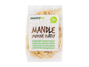 Mandle loupané plátky countrylife bio
