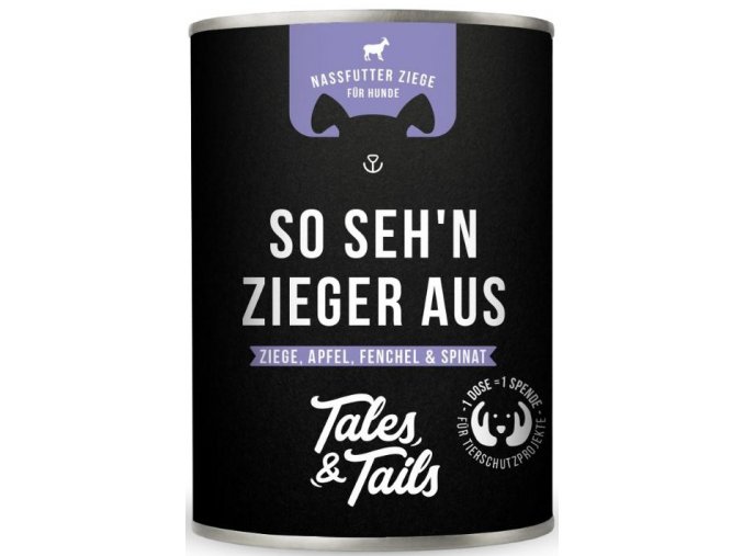 Tales Tails konzerva pro psy kozi maso