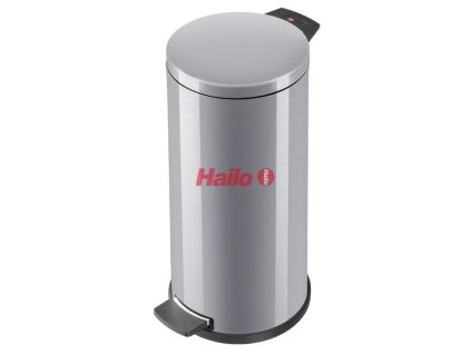 67742 hailo solid l stribrny odpadkovy kos