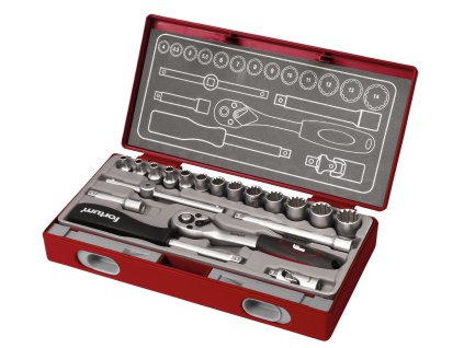 61736 hlavice nastrcne multi lock sada 19ks 1 4