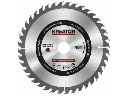 38099 krt020407 pilovy kotouc na drevo 150mm 40t
