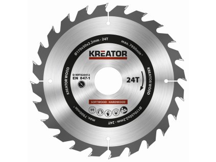 38114 krt020412 pilovy kotouc na drevo 170mm 24t