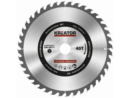 38159 krt020427 pilovy kotouc na drevo 254mm 40t