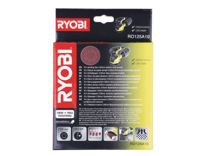 17484 ryobi ro 125 a10 10 ks sada brusnych papiru