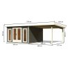 127620 1 dreveny domek karibu radeburg 3 pristavek 330 cm 31487 terragrau lg3938