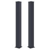 135791 sloupek g21 pro branku a branu 15x166 cm s patkou antracitovy 2 kusy