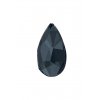 Pear Crystal Graphite 8 mm Swarovski