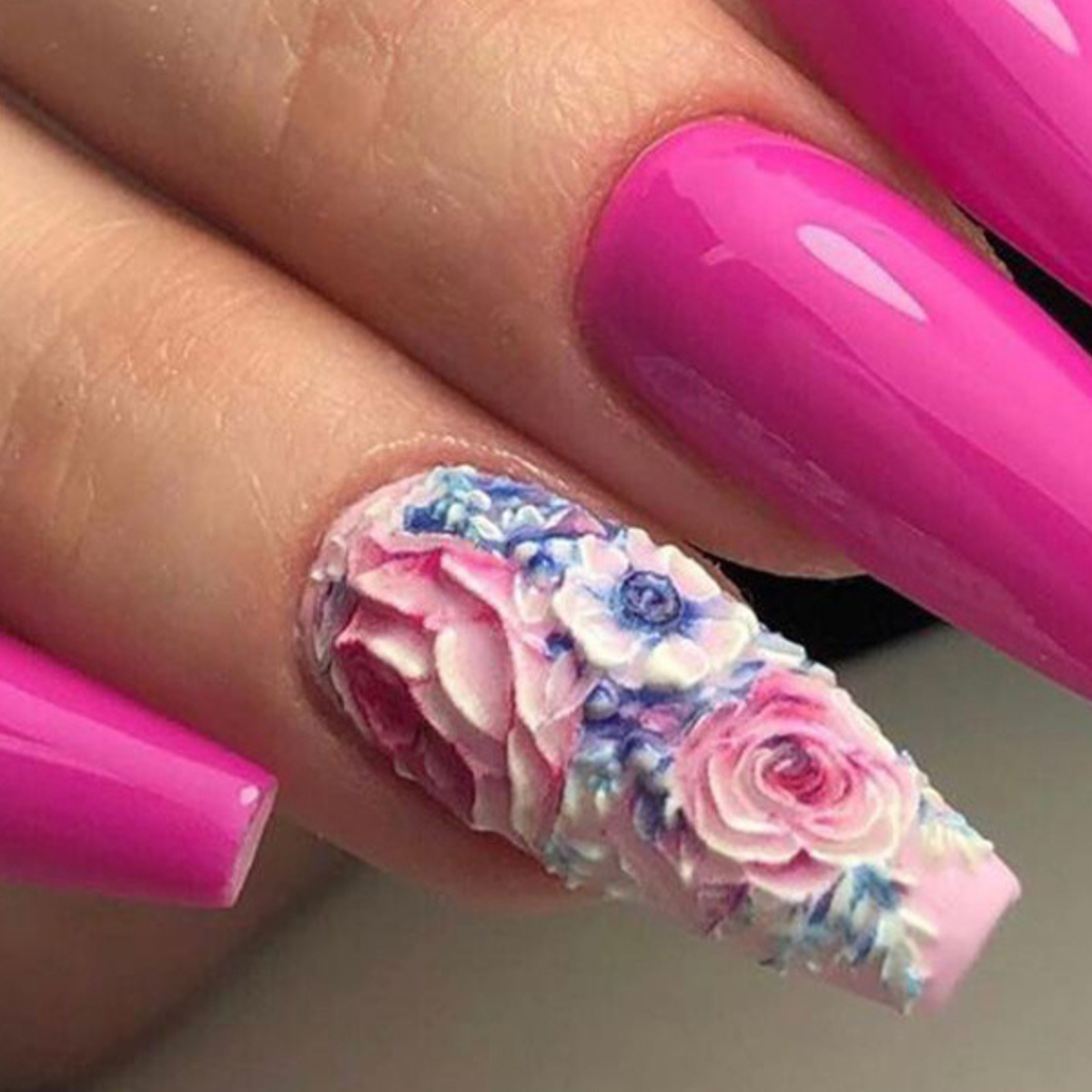 Ruscona Nail Art Challenge: Úžasné na pohled i na dotek -  3D vodolepky
